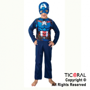 DISF ECONOMICO CAPITAN AMERICA TALLE 1 x 1